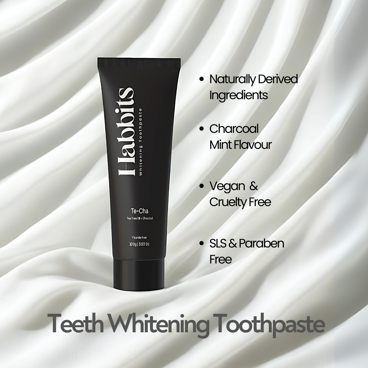 Natural Teeth Whitening Toothpaste - Charcoal mint