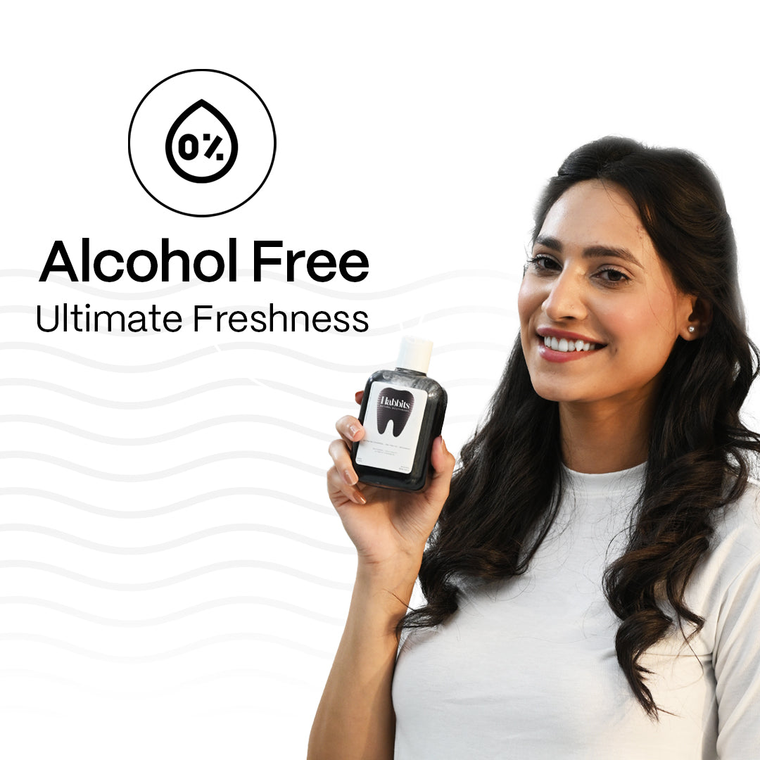 Teeth Whitening Natural Mouthwash- Charcoal & Spearmint