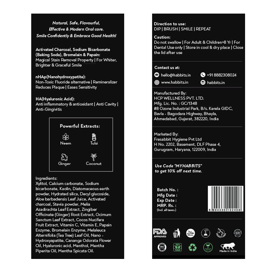 15 Days - Habbits Teeth Whitening Trial Bundle