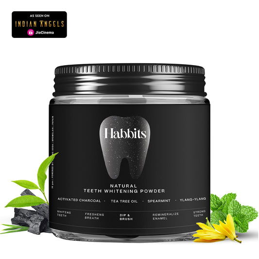 Natural Teeth Whitening Powder- Charcoal & Ylang-ylang mint - Pack of 1