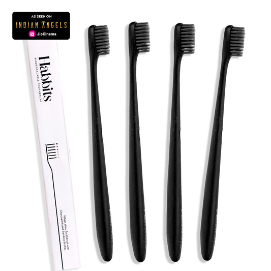 Wheat-straw Toothbrush  - Pack of 4