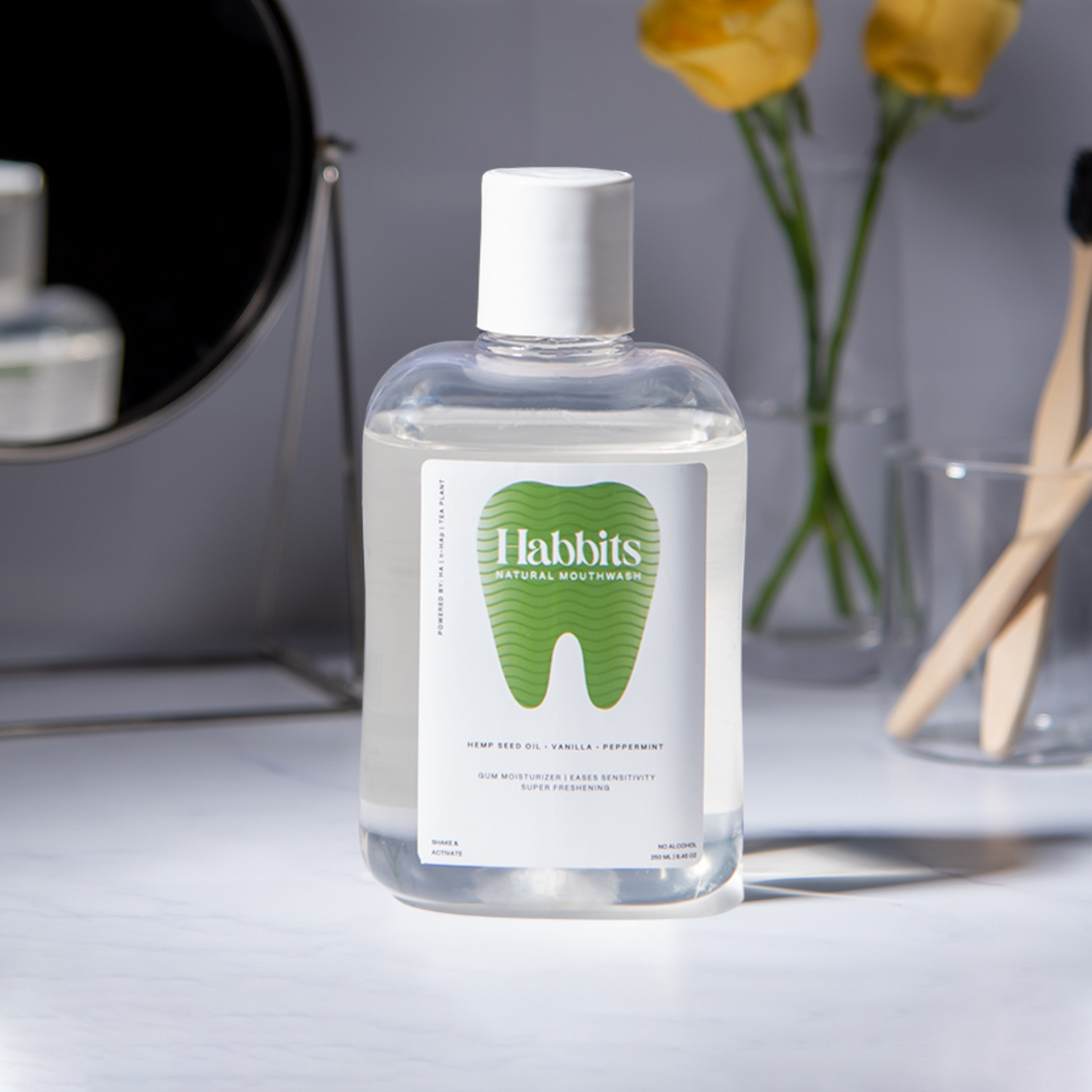 Sensitivity Relief Natural Mouthwash- Vanilla, Hemp & Spearmint