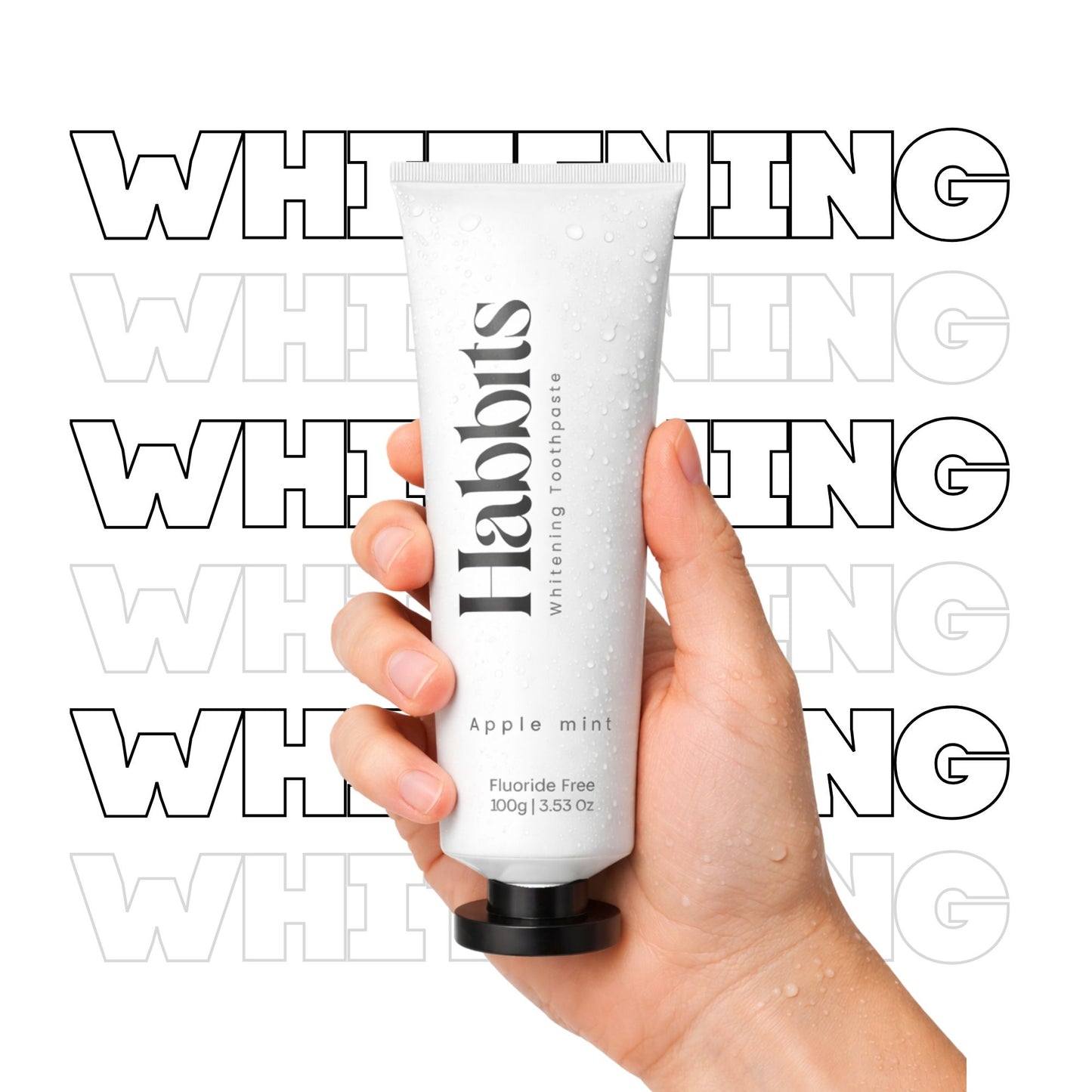 Natural Teeth Whitening Toothpaste - Apple mint
