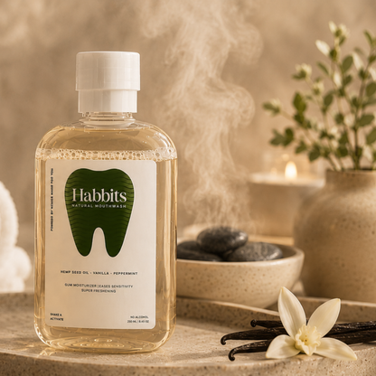 Sensitivity Relief Natural Mouthwash- Vanilla, Hemp & Spearmint