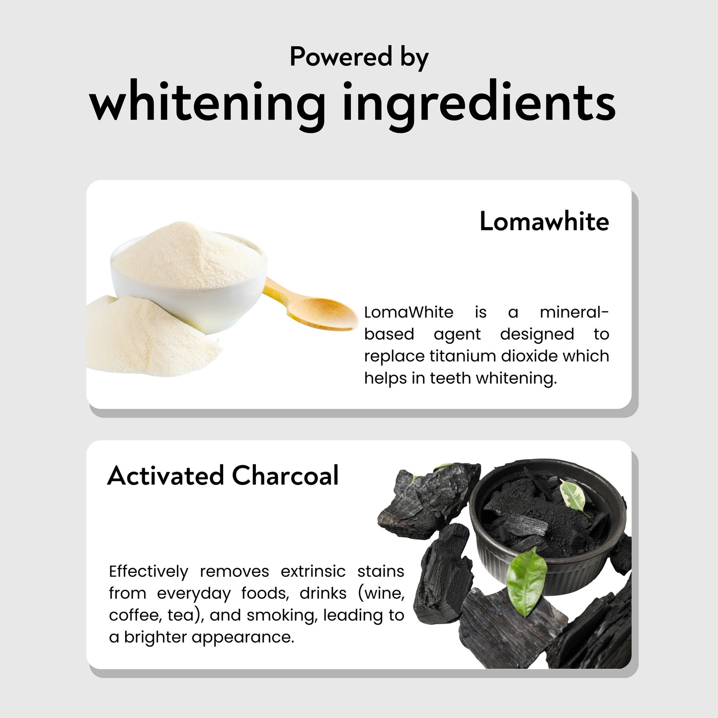 Natural Teeth Whitening Toothpaste - Charcoal mint