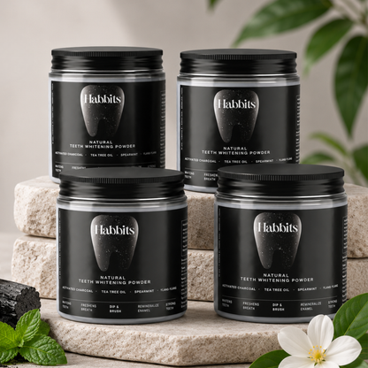 Natural Teeth Whitening Powder- Charcoal & Ylang-ylang mint