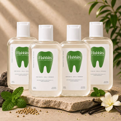 Sensitivity Relief Natural Mouthwash- Vanilla, Hemp & Spearmint