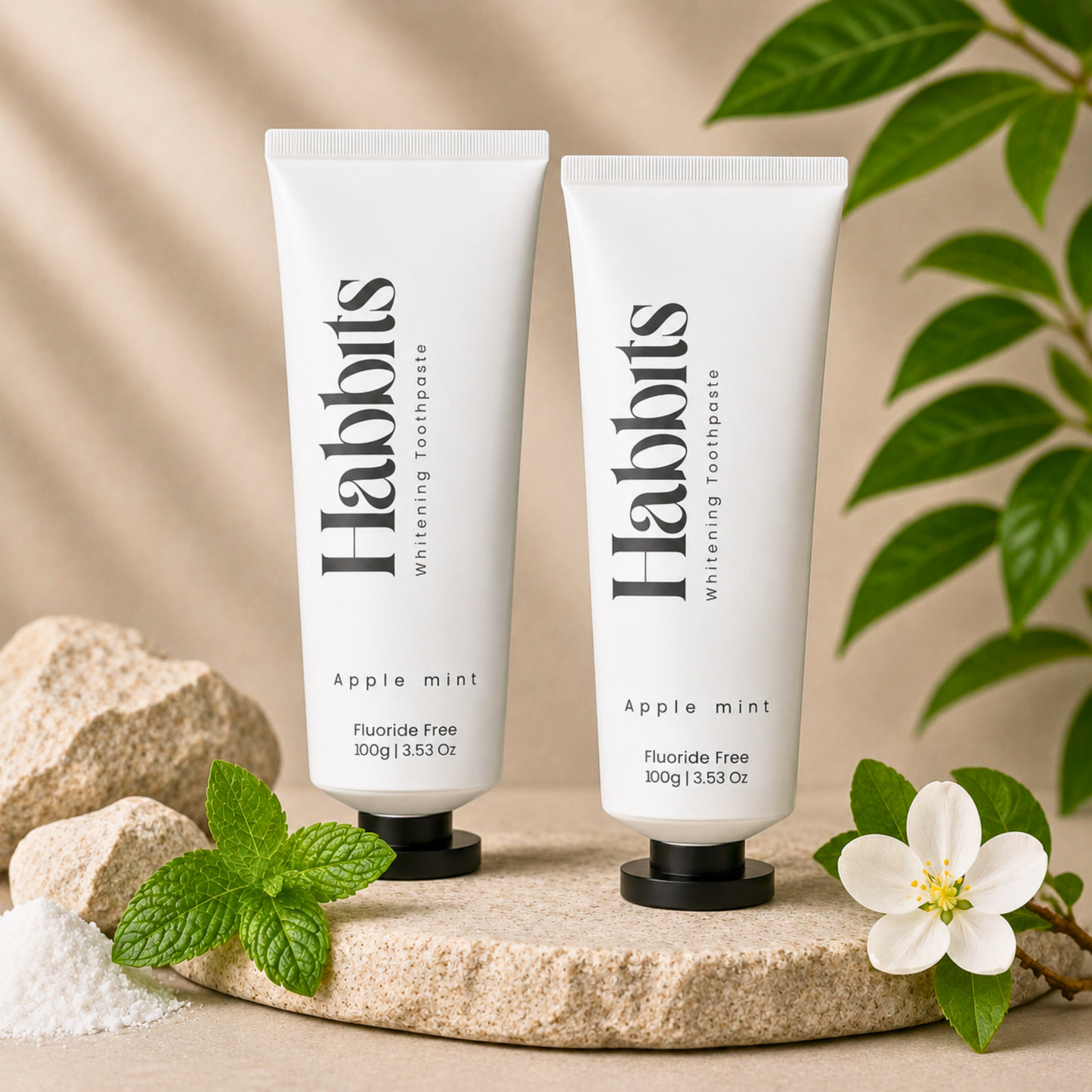Natural Teeth Whitening Toothpaste - Apple mint