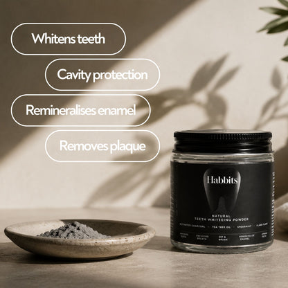 Natural Teeth Whitening Powder- Charcoal & Ylang-ylang mint