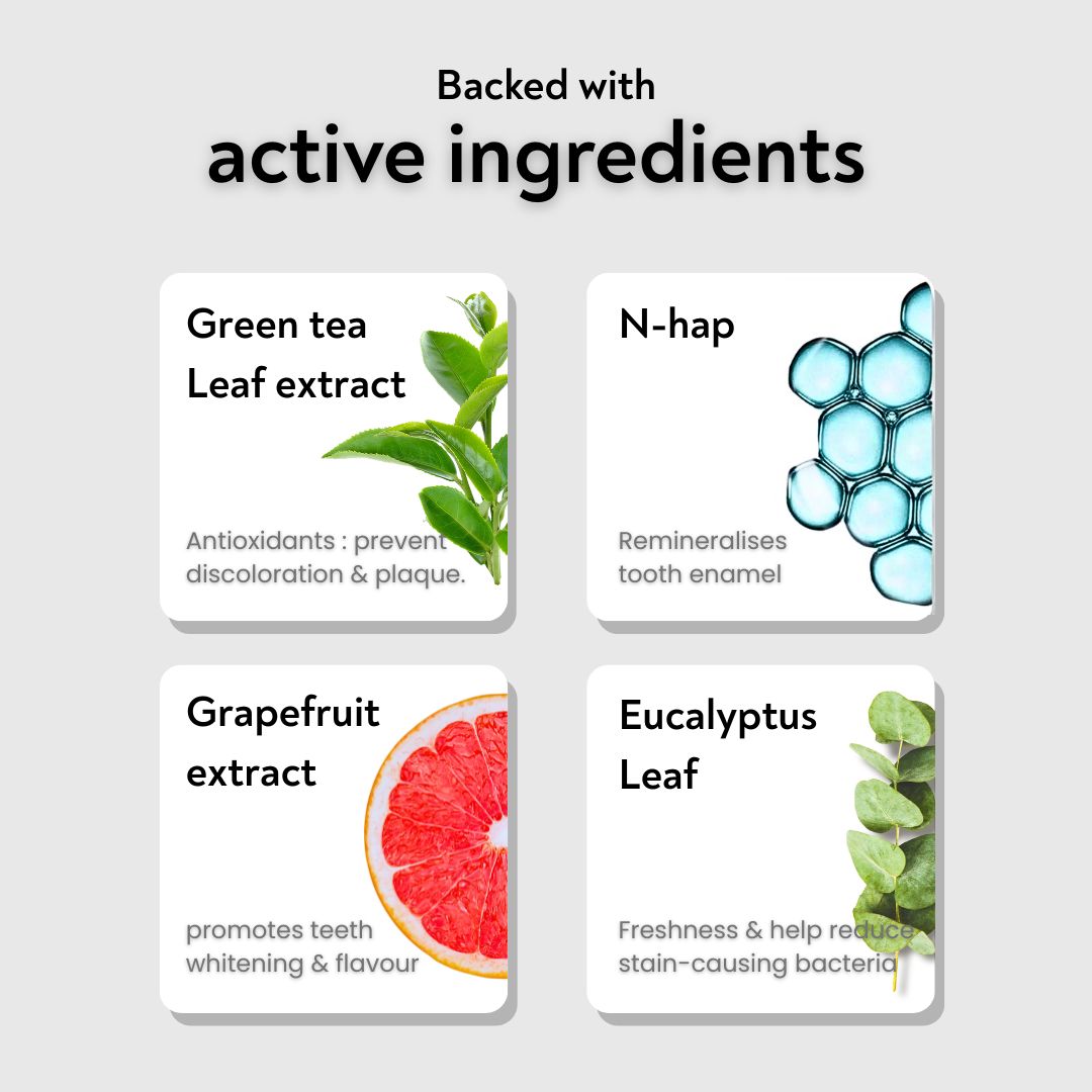 Natural Teeth Whitening Toothpaste - Apple mint