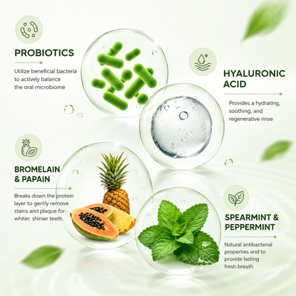 Sensitivity Relief Natural Mouthwash- Vanilla, Hemp & Spearmint