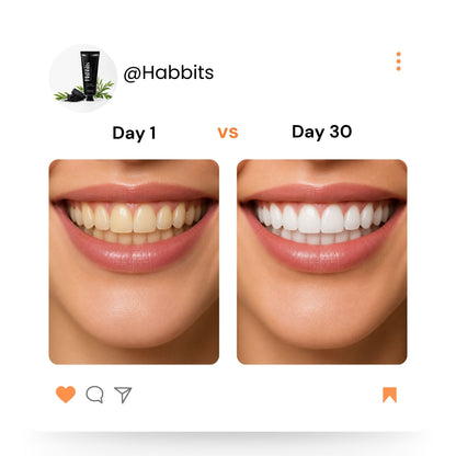Natural Teeth Whitening Toothpaste - Charcoal mint