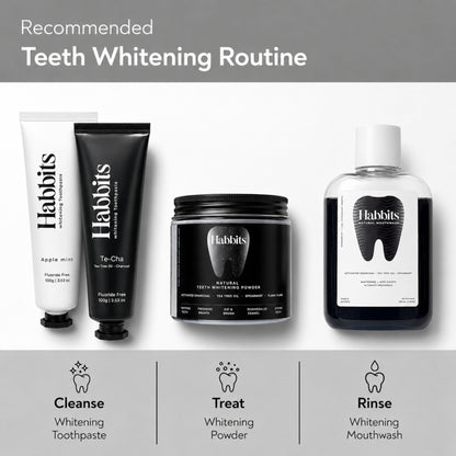 Natural Teeth Whitening Powder- Charcoal & Ylang-ylang mint