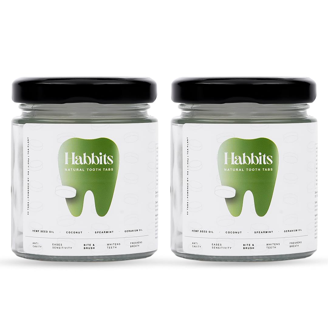 Natural Teeth Whitening Toothpaste Tablets- Geranium & mint